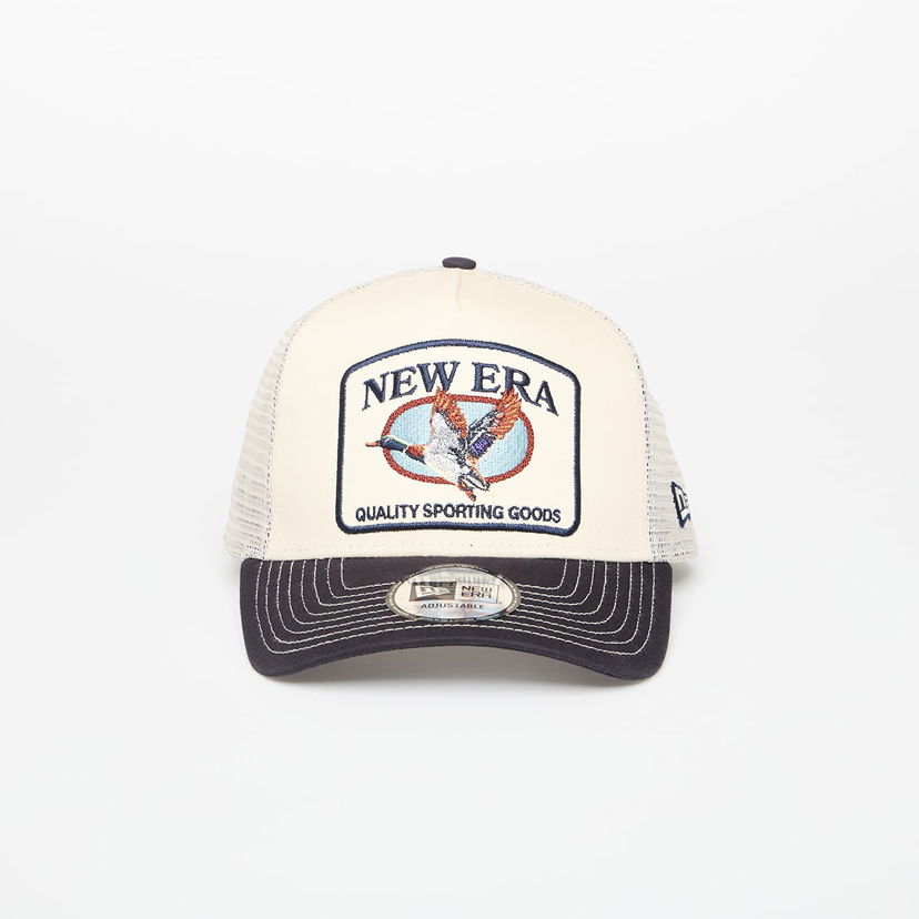 Kasket New Era 9FORTY A-Frame Trucker Animal Patch Cap Beige | 60691214