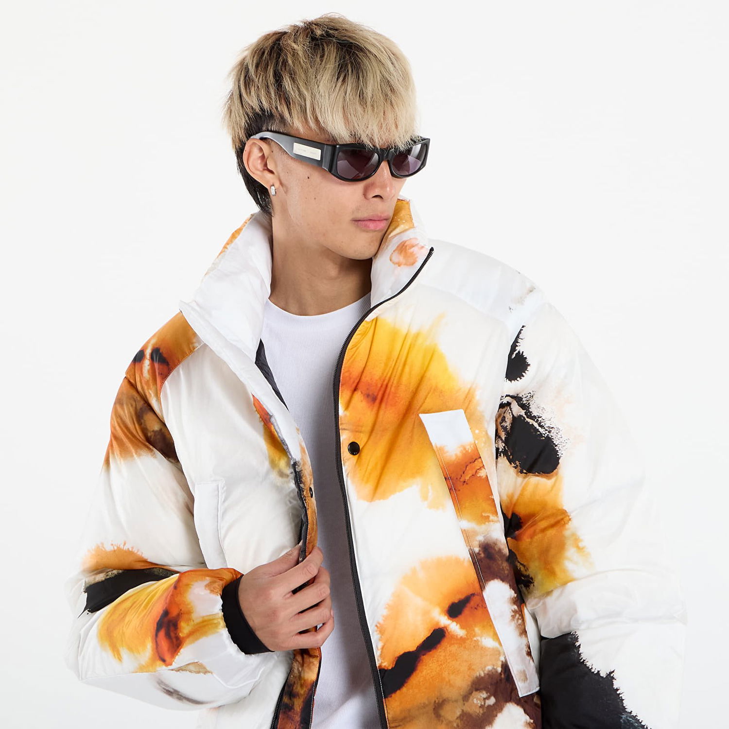 Puffer jakke Y-3 Y-3 Aop Puff Jacket Flerfarvet | KA2363, 1