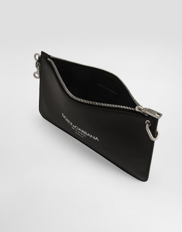 Håndtaske Dolce & Gabbana Calfskin Toiletry Bag Sort | BP3343A6E4880999, 2