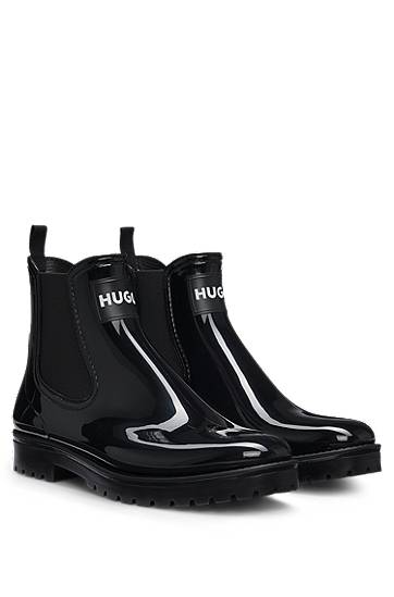 Regnfrakke BOSS HUGO Chelsea Rain Boots Sort | 50498397