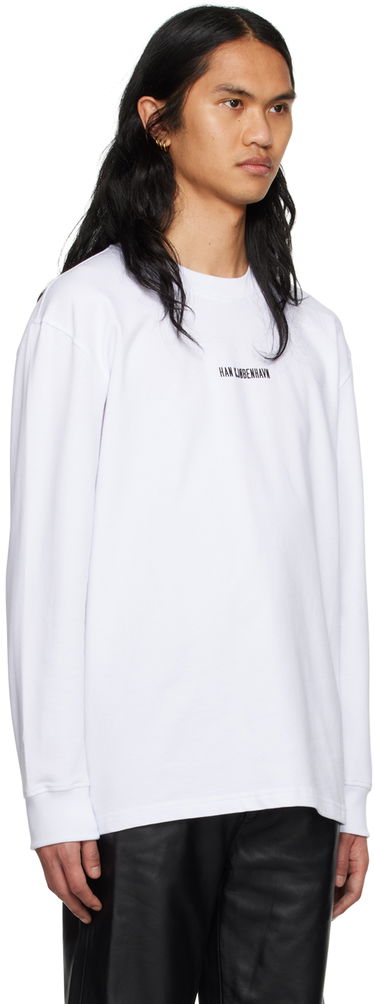 T-shirt Han Kjøbenhavn Han Kjobenhavn Long Sleeve T-Shirt Hvid | M-132924, 1