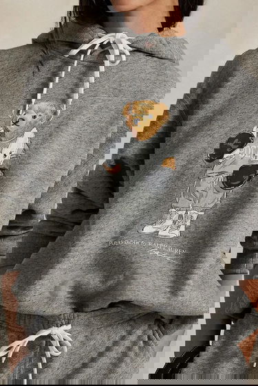 Sweatshirt Polo by Ralph Lauren Polo Ralph Lauren Fleece Hoodie with Boxing Bear Grå | 211971713, 3