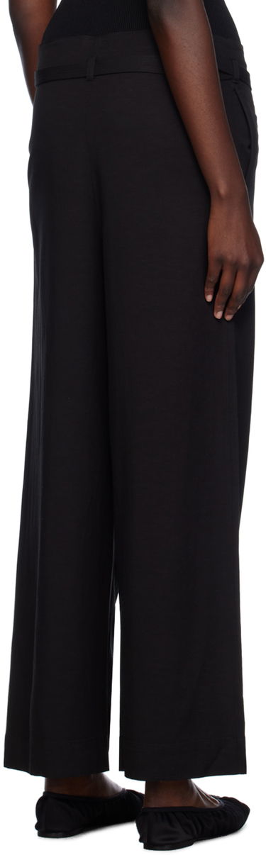 Bukser TOTEME TOTEME Tie-Waist Fluid Trousers Sort | 243-WRB0201-FB0193, 2