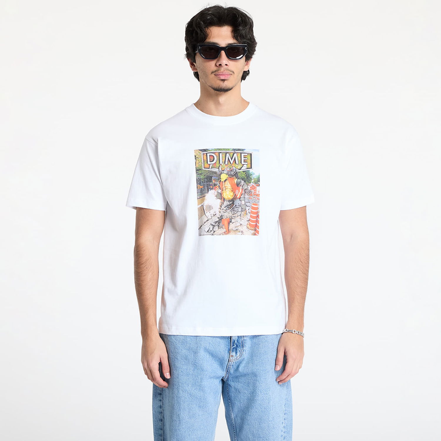 T-shirt Dime DIME Pothole T-Shirt Hvid | DIMEHO2461WHT, 0