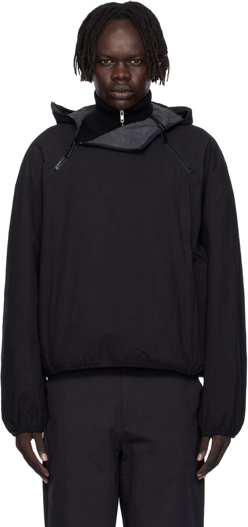 Jakke HELIOT EMIL HELIOT EMIL Reversible Anorak Sort | AW25_M_02_162_BLK01