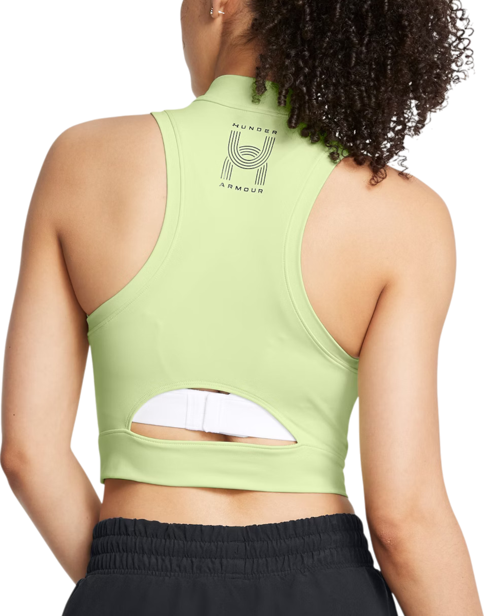 Tanktop Under Armour Under Armour Run Anywhere Crop Tank Top Grøn | 1386344-383, 1