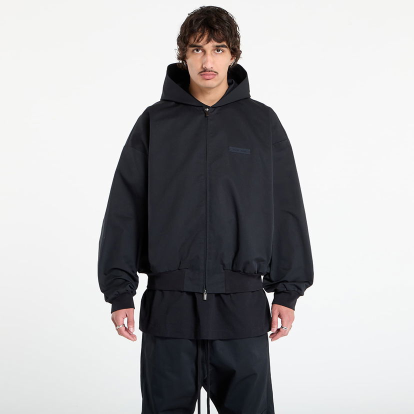 Sweatshirt Fear of God Fear of God Essentials Poly Cotton Twill Hoodie Sort | 202SP258020F-861