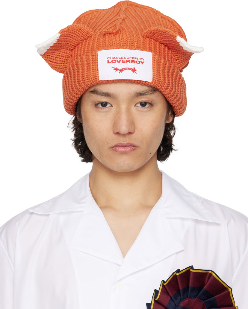 Beanie Charles Jeffrey Loverboy Charles Jeffrey LOVERBOY Chunky Ears Beanie Orange | 54130303