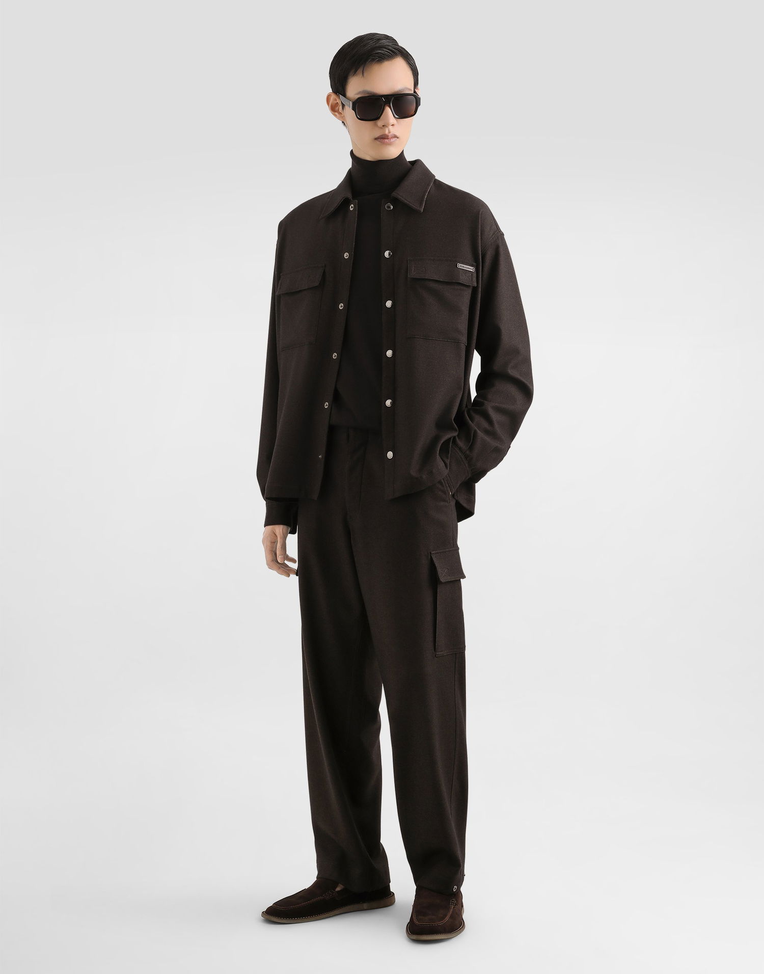 Skjorte Dolce & Gabbana Dolce & Gabbana Wool Shirt Brun | G5MM6TFURNCM3977, 1