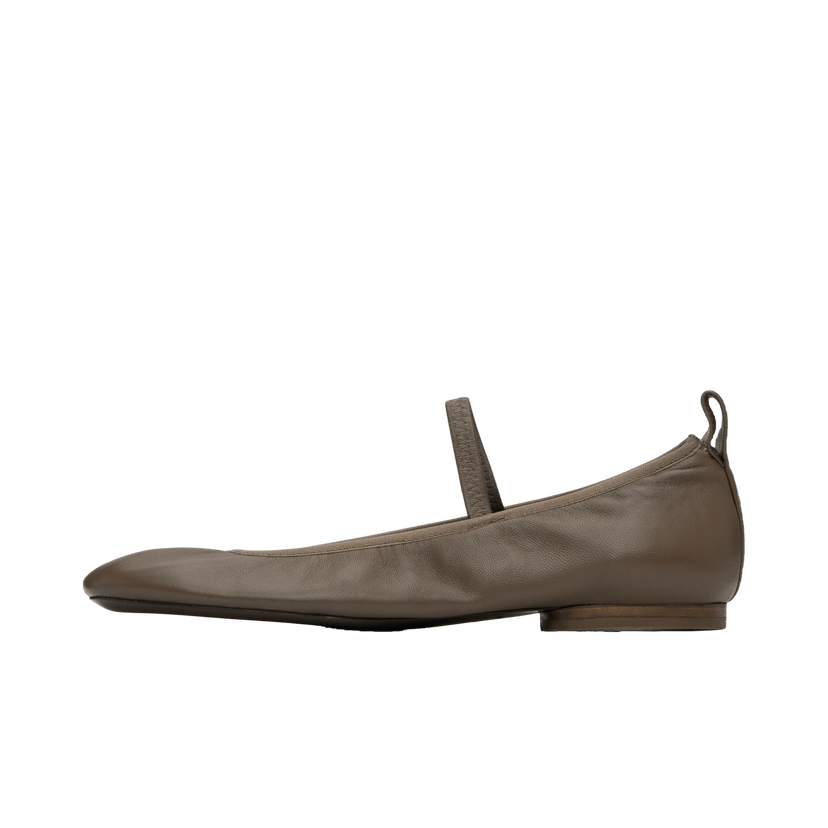 Sneakers og sko LEMAIRE Square Toe Ballerina Flats Grøn | FO0138 LL0115