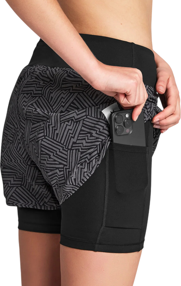 Shorts Saysky Reflective Pace Patterned 2-in-1 Running Shorts 3" Flerfarvet | owrsh23c1050-owrsh23c1050, 2