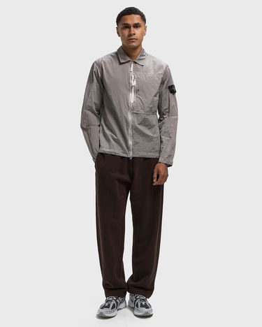Jakke Stone Island Crinkle Fabric Full-Zip Overshirt Grå | K2S151200031S0019.V0080, 1