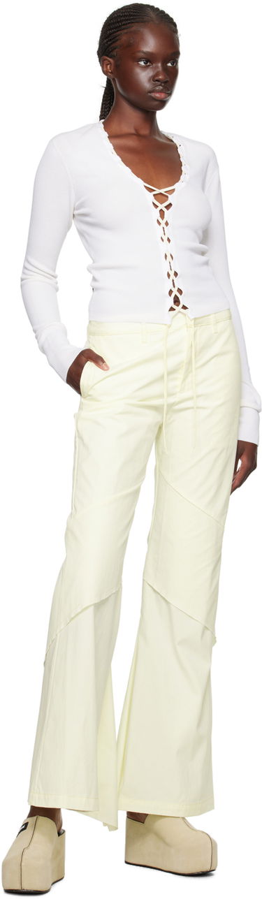 Bukser Dion Lee Drape Trousers Gul | C2161F23, 3