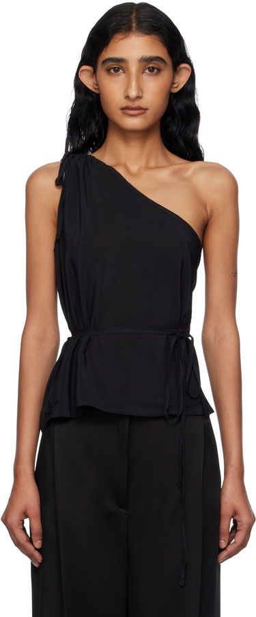 Tanktop Baserange Baserange One-Shoulder Tie-Waist Camisole Sort | TSVI-SC-AU25, 0