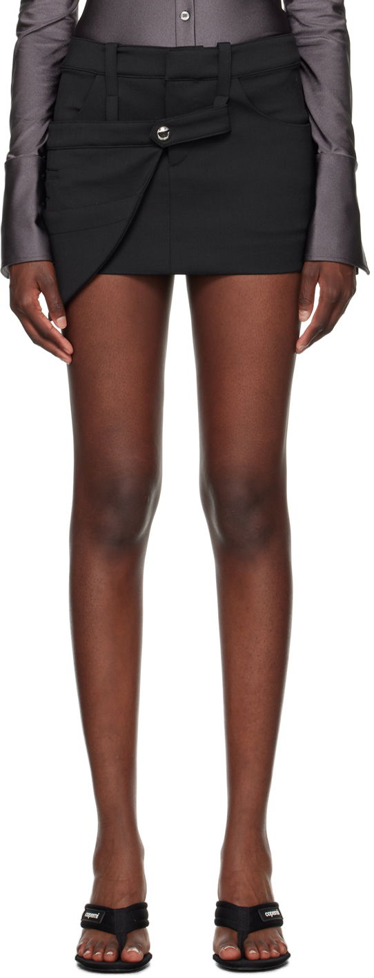Nederdel Coperni Coperni Utilitary Miniskirt Sort | COPJ39111