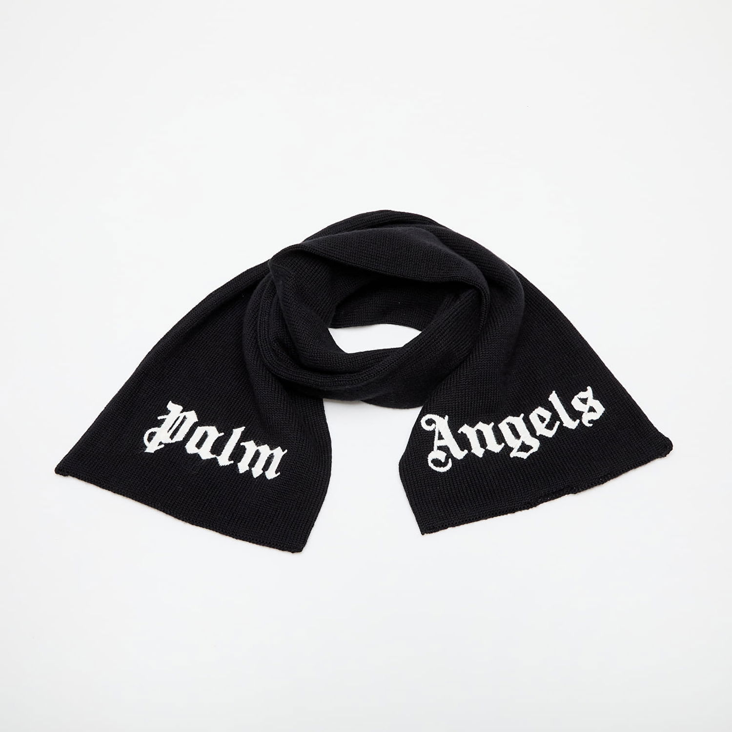 Tørklæde Palm Angels Palm Angels Kids Logo Knit Scarf Sort | PBMA008C99KNI0011001, 0