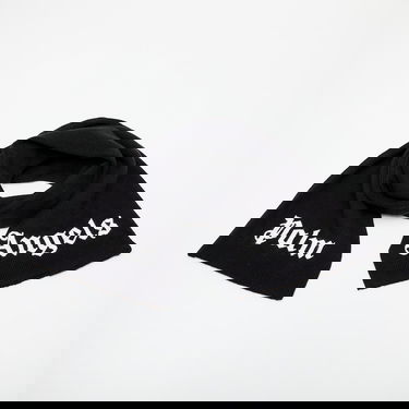 Tørklæde Palm Angels Palm Angels Kids Logo Knit Scarf Sort | PBMA008C99KNI0011001, 0