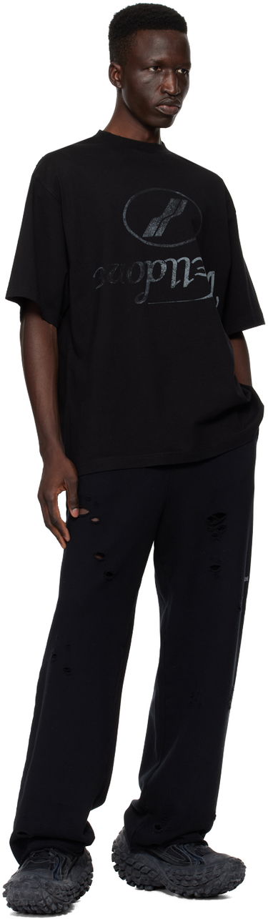 Joggingbukser We11done We11done Distressed Sweatpants Sort | WD-TA1-24-812-U-BK, 3