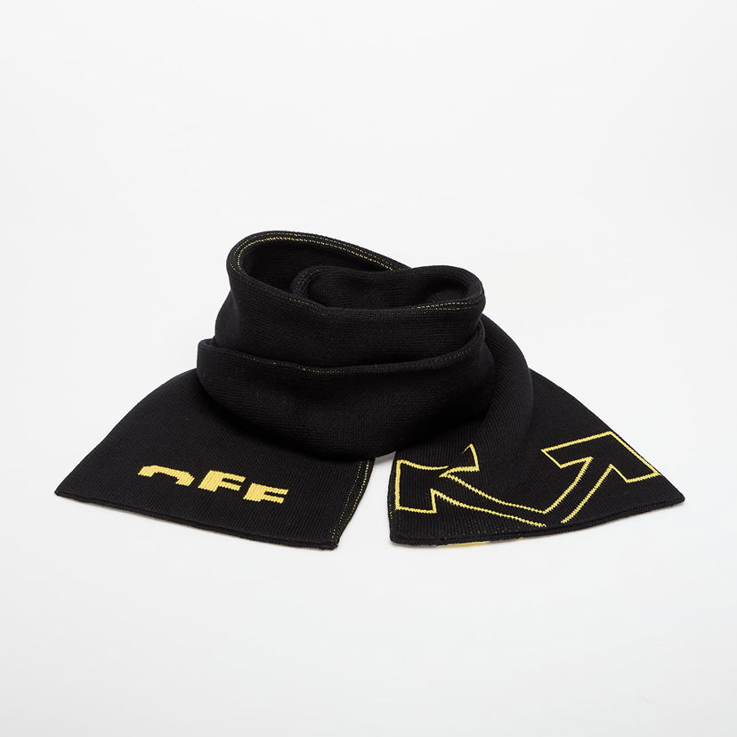 Tørklæde Off-White OFF-WHITE KIDS Type Logo Scarf Universal Sort | OBMA001F25KNI0011018