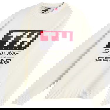 Sweater Tommy Hilfiger Tommy Jeans Men's Sailing Crewneck Knit Sweater Hvid | MN0MN00017YBI, 1
