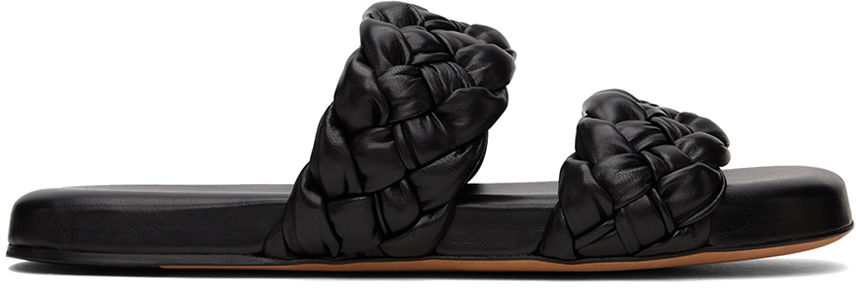 Sneakers og sko Bottega Veneta Foulard Mules "Black" Sort | 741335 V28N0, 0