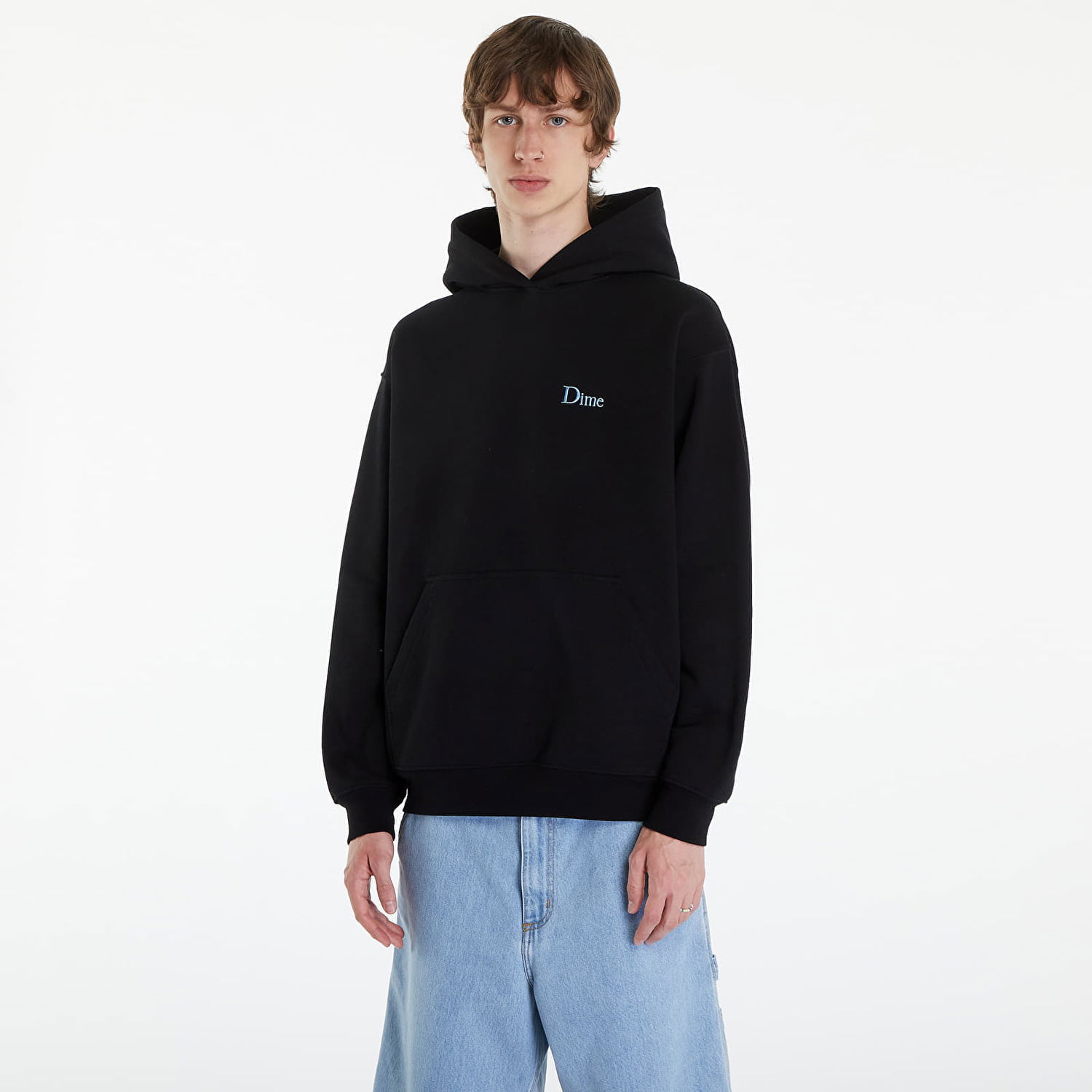 Sweatshirt Dime Classic Small Logo Hoodie Black Sort | DIMESP24D29BLK, 0