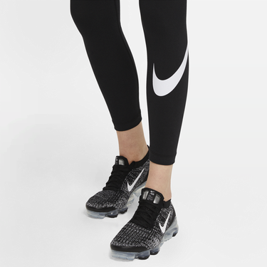 Leggings Nike Sportswear Essential GX Mid-Rise Swoosh Leggings Sort | CZ8530-010, 3