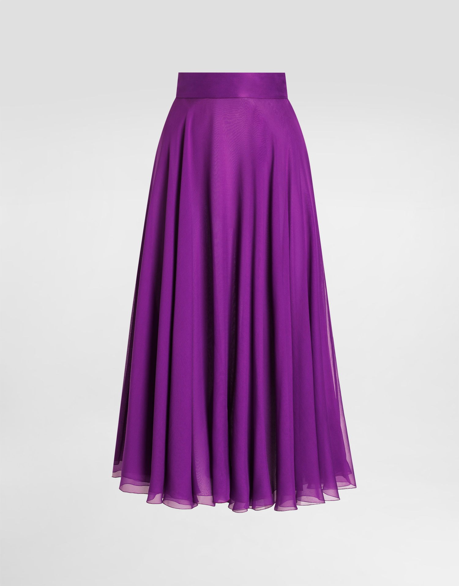 Nederdel Dolce & Gabbana Dolce & Gabbana Chiffon Midi Skirt Lilla | F4C7UTFU1ATF0571, 0