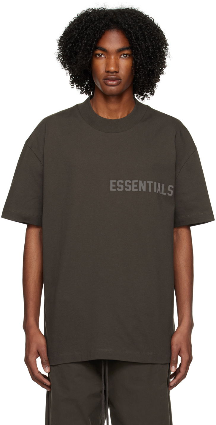 T-shirt Fear of God Fear of God ESSENTIALS Crewneck T-Shirt Brun | 125BT222000F, 0