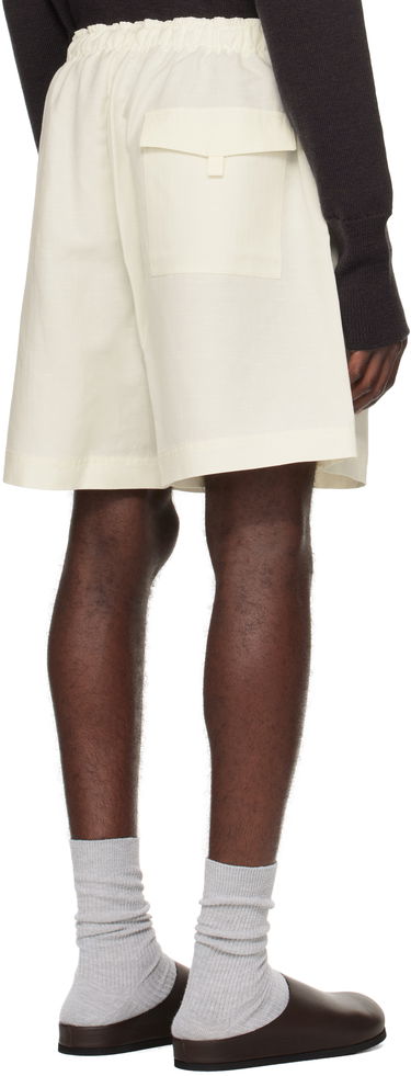 Shorts Studio Nicholson Starboard Drawstring Shorts Hvid | STARBOARD SNM - 1369, 2