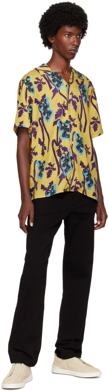 Skjorte Paul Smith PS Paul Smith Printed Shirt Gul | M2R-695U-N22101-32, 3