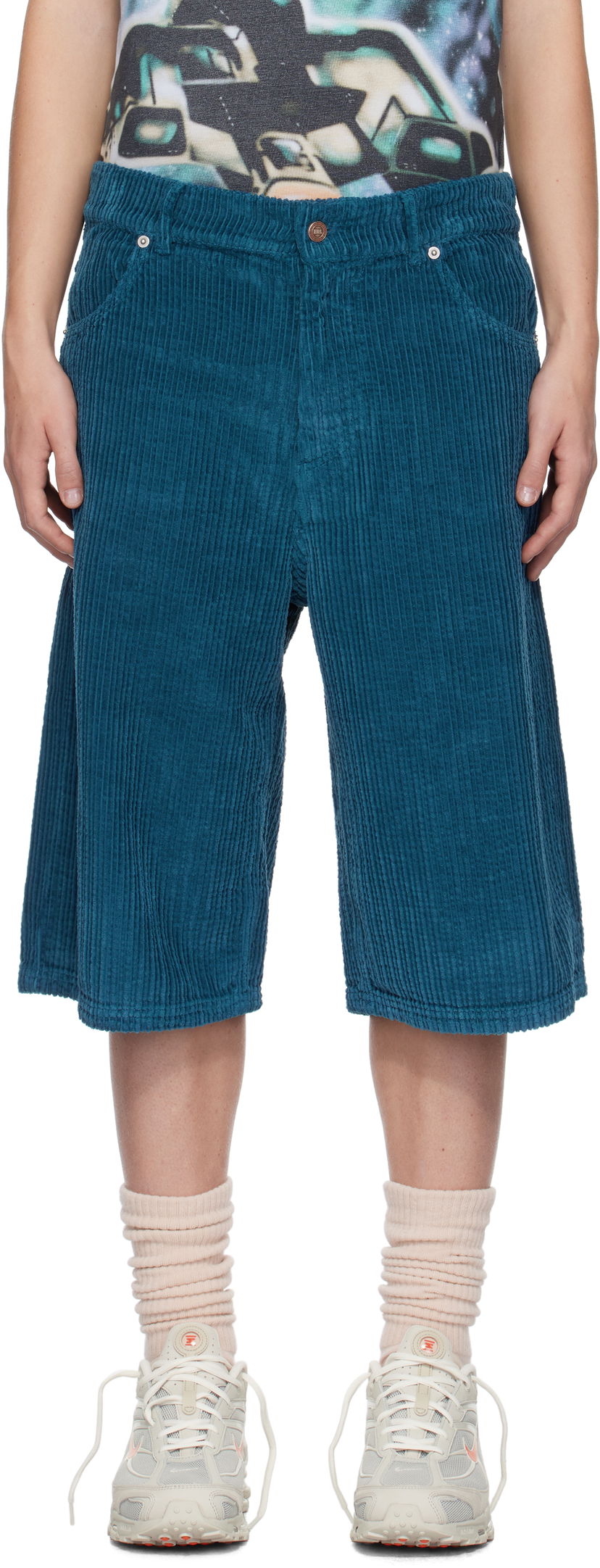 Shorts ERL Corduroy Shorts Blå | ERL09P007