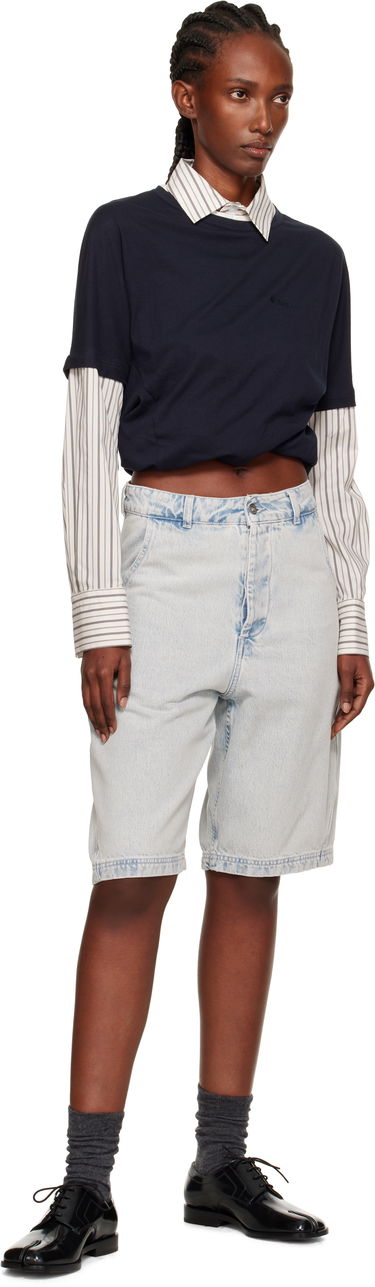 T-shirt We11done We11done Layered Twist T-Shirt Mørkeblå | WD-BL2-25-103-W-NV, 3
