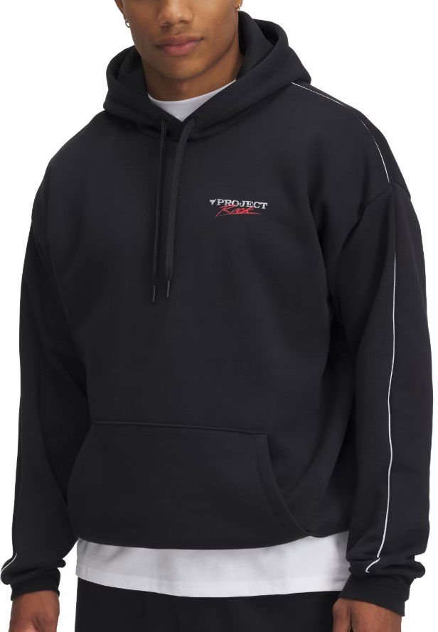 Sweatshirt Under Armour Project Rock Icon Fleece Hoodie Sort | 1389916-001
