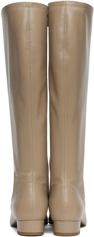 Tøj BY FAR BY FAR Edie Tall Boots Beige | 23PFEDITPNAP, 1