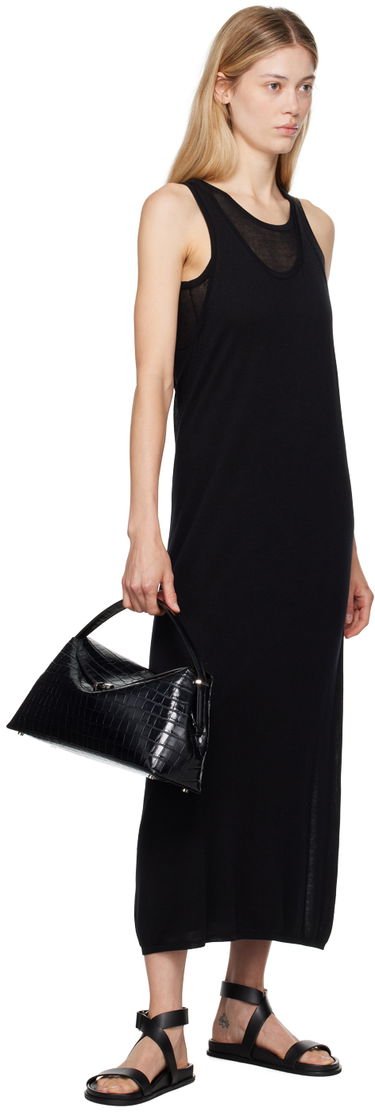 Håndtaske TOTEME Toteme T-Lock Croco Top Handle Bag Sort | 243-WAL961-LE0076, 3