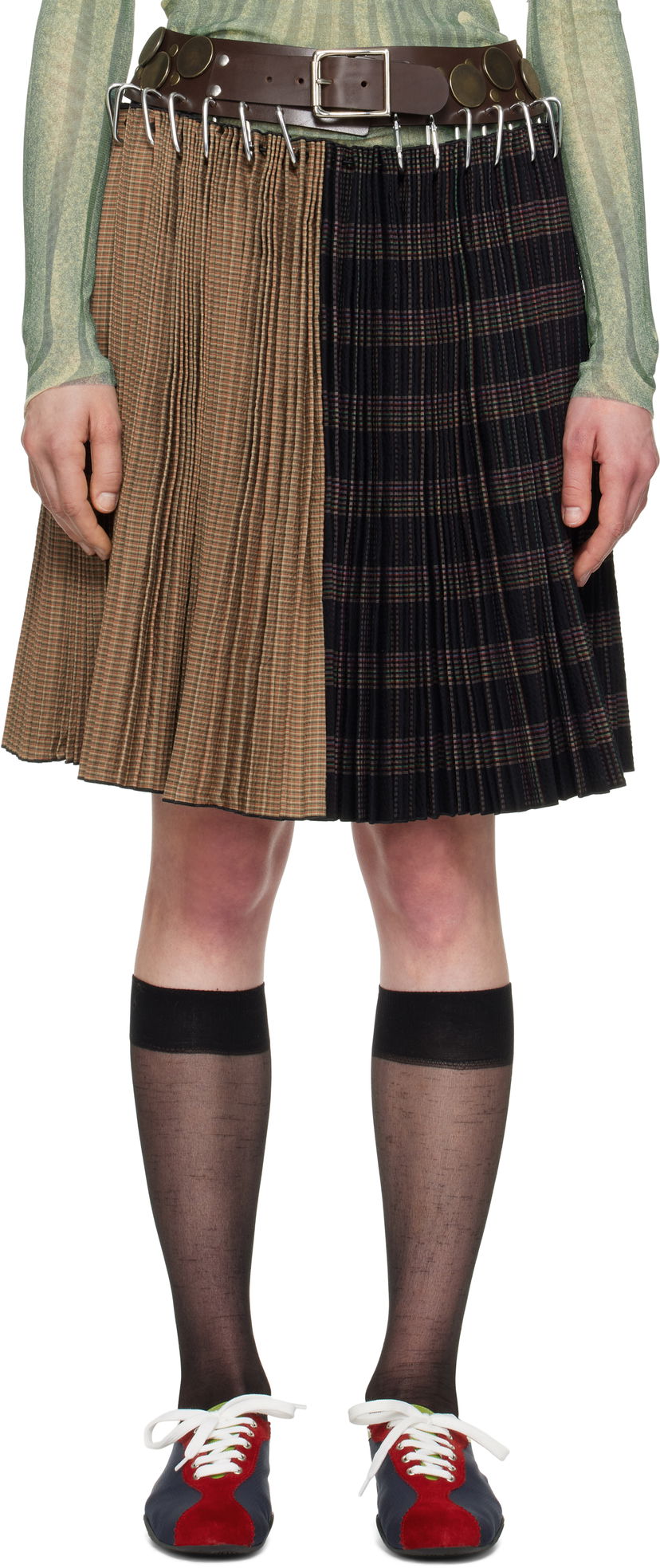 Nederdel Chopova Lowena Chopova Lowena Thunder Carabiner Midi Skirt Flerfarvet | 3238
