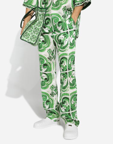 Bukser Dolce & Gabbana Jogging Pants With Print Grøn | GV4LHTFP4M8HU3TN, 3