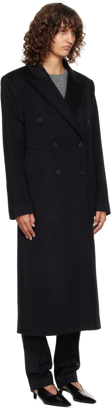 Frakker Loulou de Saison Loulou de Saison Rosco Double Breasted Long Coat Sort | ROSCO, 1