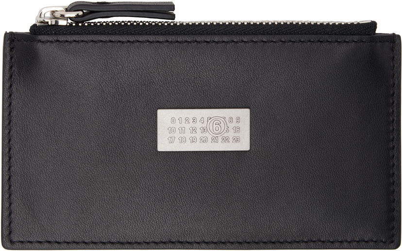 Tegnebog Maison Margiela MM6 Maison Margiela Leather Card Holder Sort | SA5UI0016 P7258