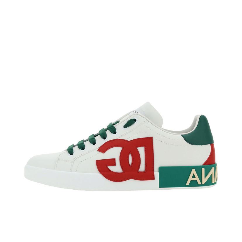 Sneakers og sko Dolce & Gabbana Portofino White Red Green Grøn | CS1772AN3848N530