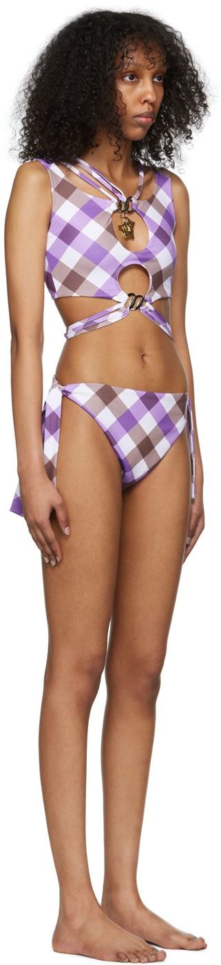 Badetøj Chopova Lowena Exclusive White Alley Bikini Swimsuit Lilla | 9117-9118, 1