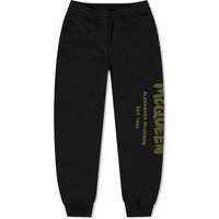 Joggingbukser Alexander McQueen Graffiti Logo Sweat Pants Sort | 688714QTAAB-0519, 1