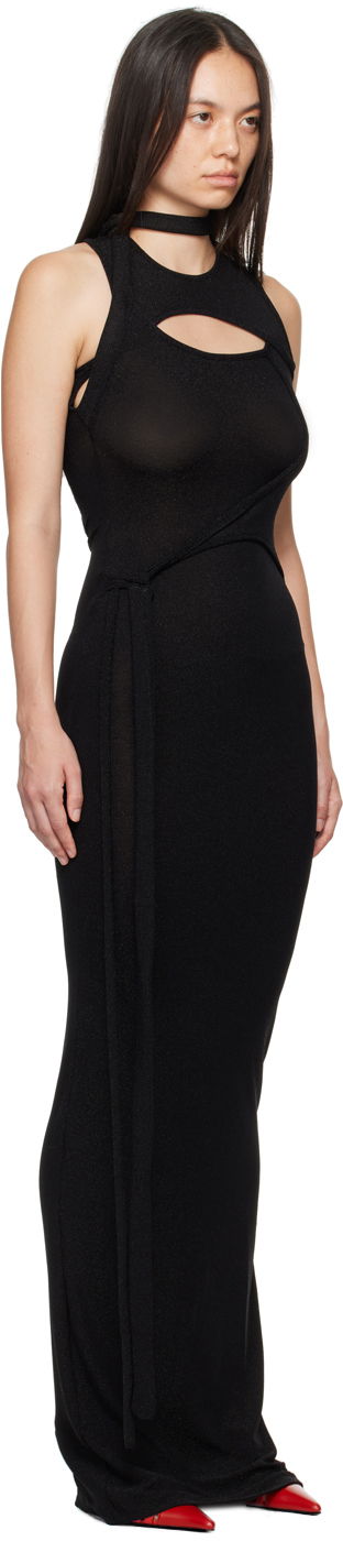 Kjole Ottolinger Ottolinger Layered Cutout Maxi Dress Sort | 1040304921, 1