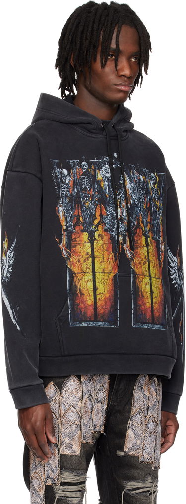 Sweatshirt Who Decides War Who Decides War Ember Chapel Graphic Hoodie Sort | 1110180002SS25, 1