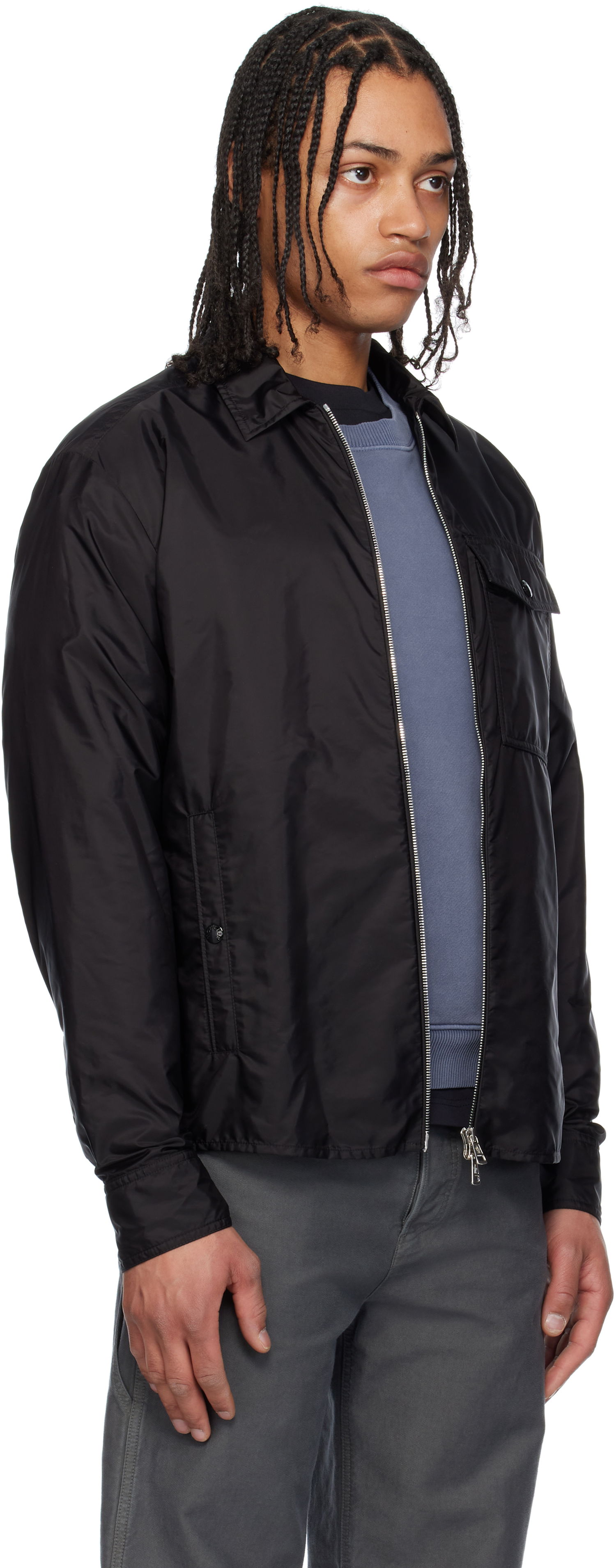 Vindjakke Moncler Moncler Archivio Zip-Up Jacket Sort | K10912F00017539ZD, 1