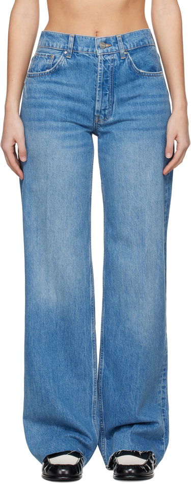 Jeans Anine Bing Anine Bing Hugh Wide-Leg Jeans Blå | A-06-7135-447, 0
