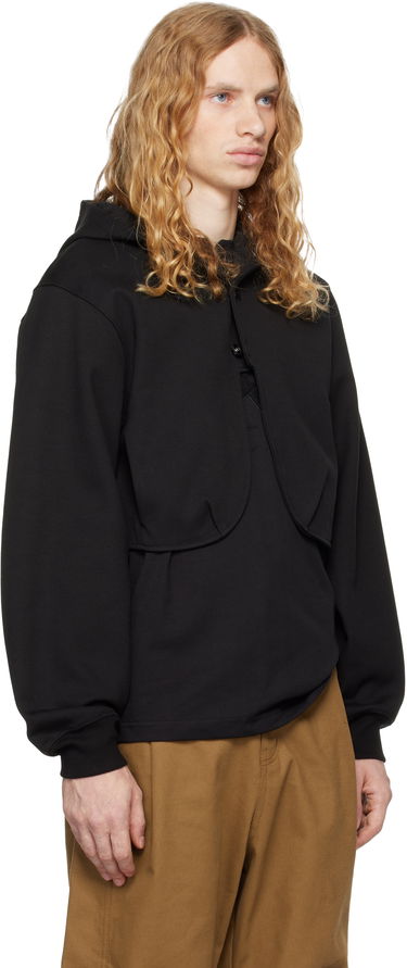 Sweatshirt ADER ERROR Cropped Hoodie Sort | BN01FWHD0401BK, 1