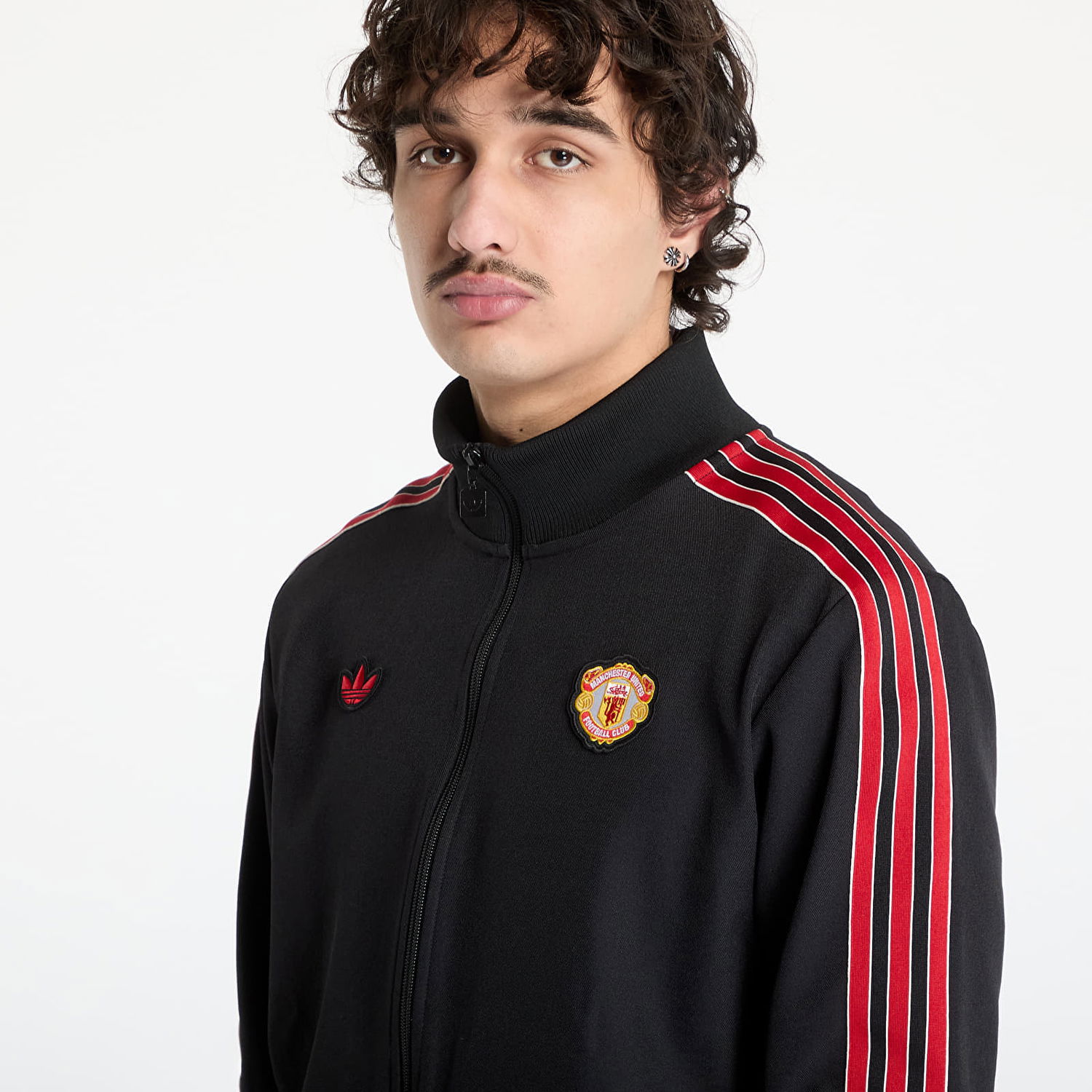 Træningsdragt adidas Performance Manchester United Terrace Icons Track Jacket Sort | JF0358, 1