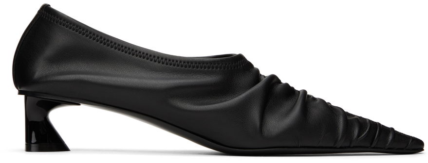 Sneakers og sko Stella McCartney Elsa Ruched Kitten Heels Sort | 810417W1IL0, 0